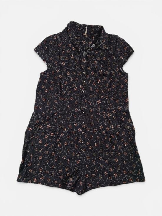Free People Pants - Free‎ People Debbie Dot Floral Cottage Button Up Romper